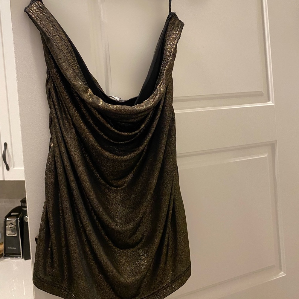 Charlotte Russe Gold Tube Top